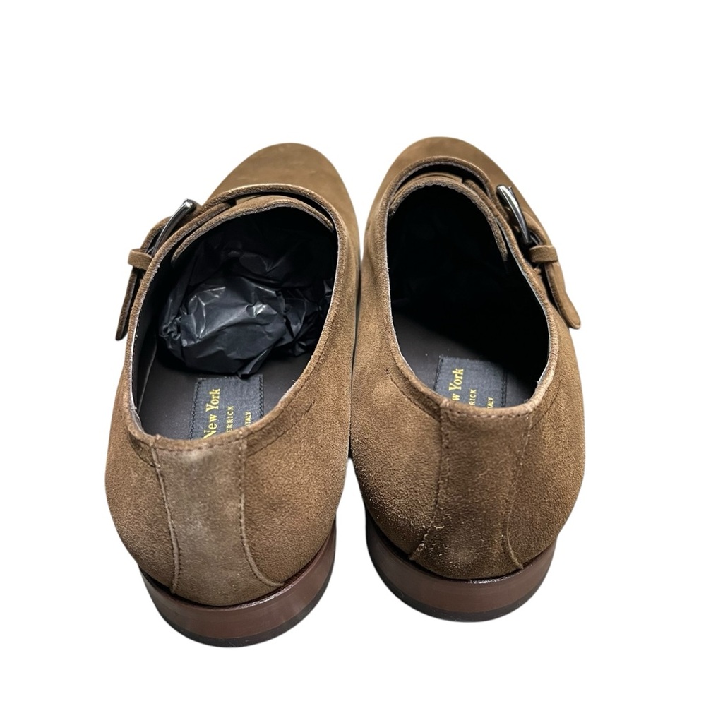 New Mens To Boot New York Bower Mid Brown Suede Monkstrap Loafers Oxfords - Picture 3 of 9